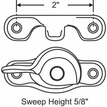 STRYBUC Sash Lock with Keeper Brass 50-634A